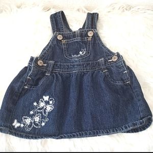 OshKosh b'Gosh Vestback Bib Denim Dress 6m